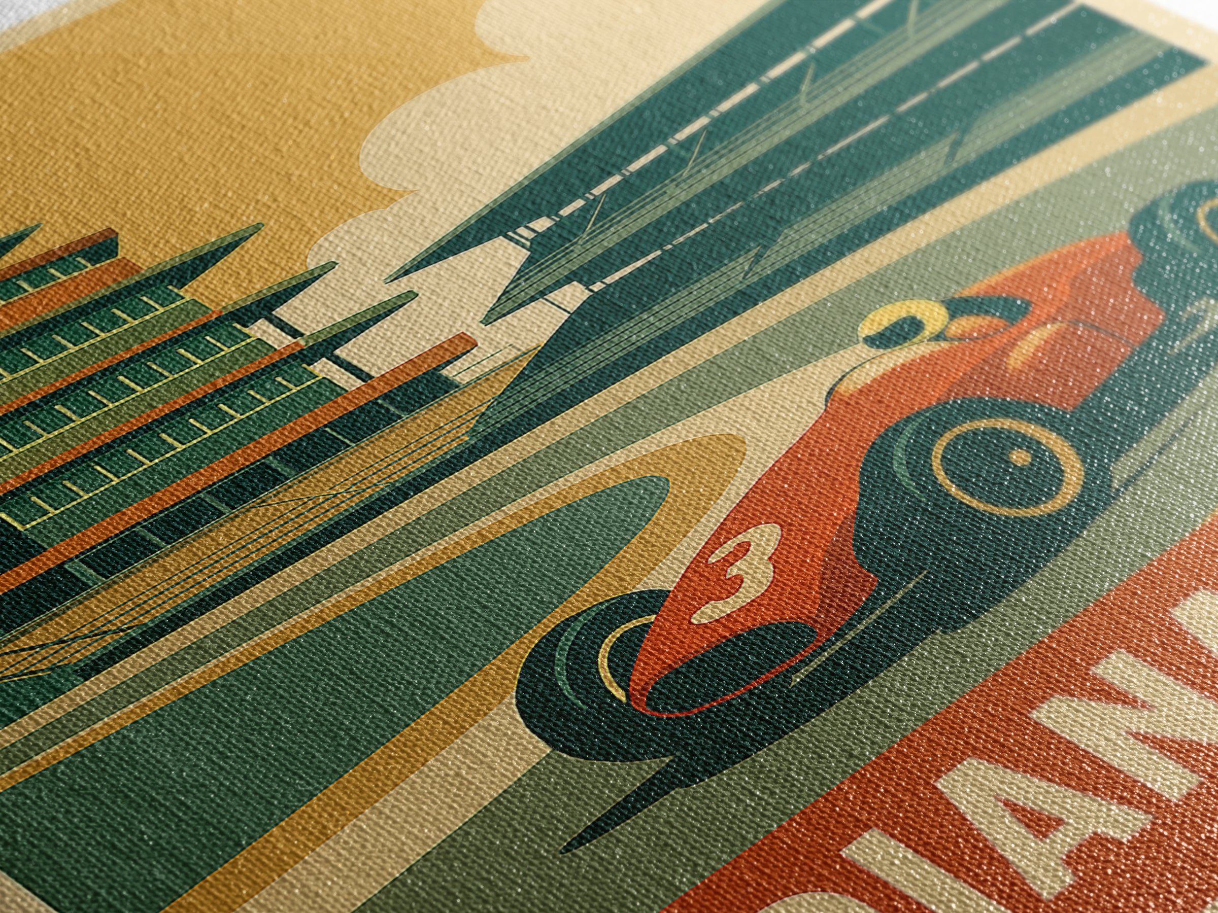 Indianapolis Indiana Travel Poster, Canvas Print, Vintage Theatre Style Art, Indianapolis Poster Print, Travel Poster Set, Travel Poster Art