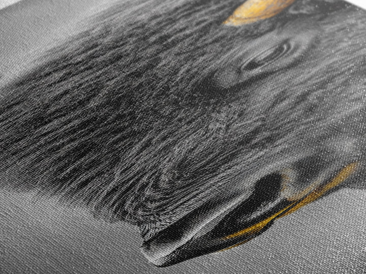 American Bison Close-Up Framed Canvas Print | Rustic Wall Art | Western Decor | Moody Art | Wildlife Painting | Gift Idea | Farmhouse Art