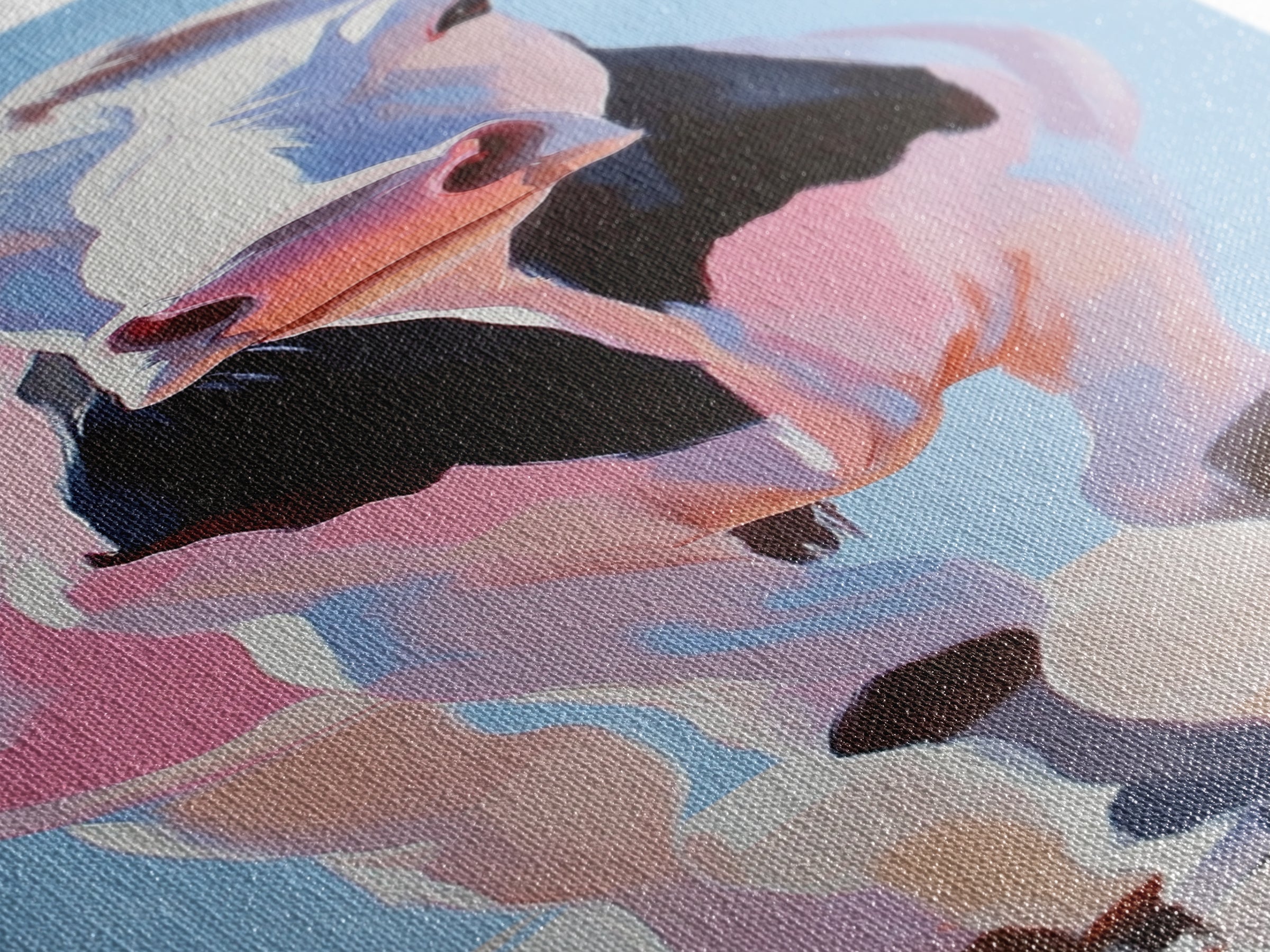 Black and White Cow Portrait Framed Canvas Print farmhouse art, rustic decor, barn landscape oil painting, living room art, boho art