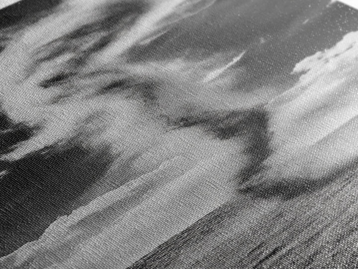 Dust Storm, Twister Framed Canvas Print, dramatic landscape painting, panoramic art, moody art, western décor, extra wide art, rustic wall art
