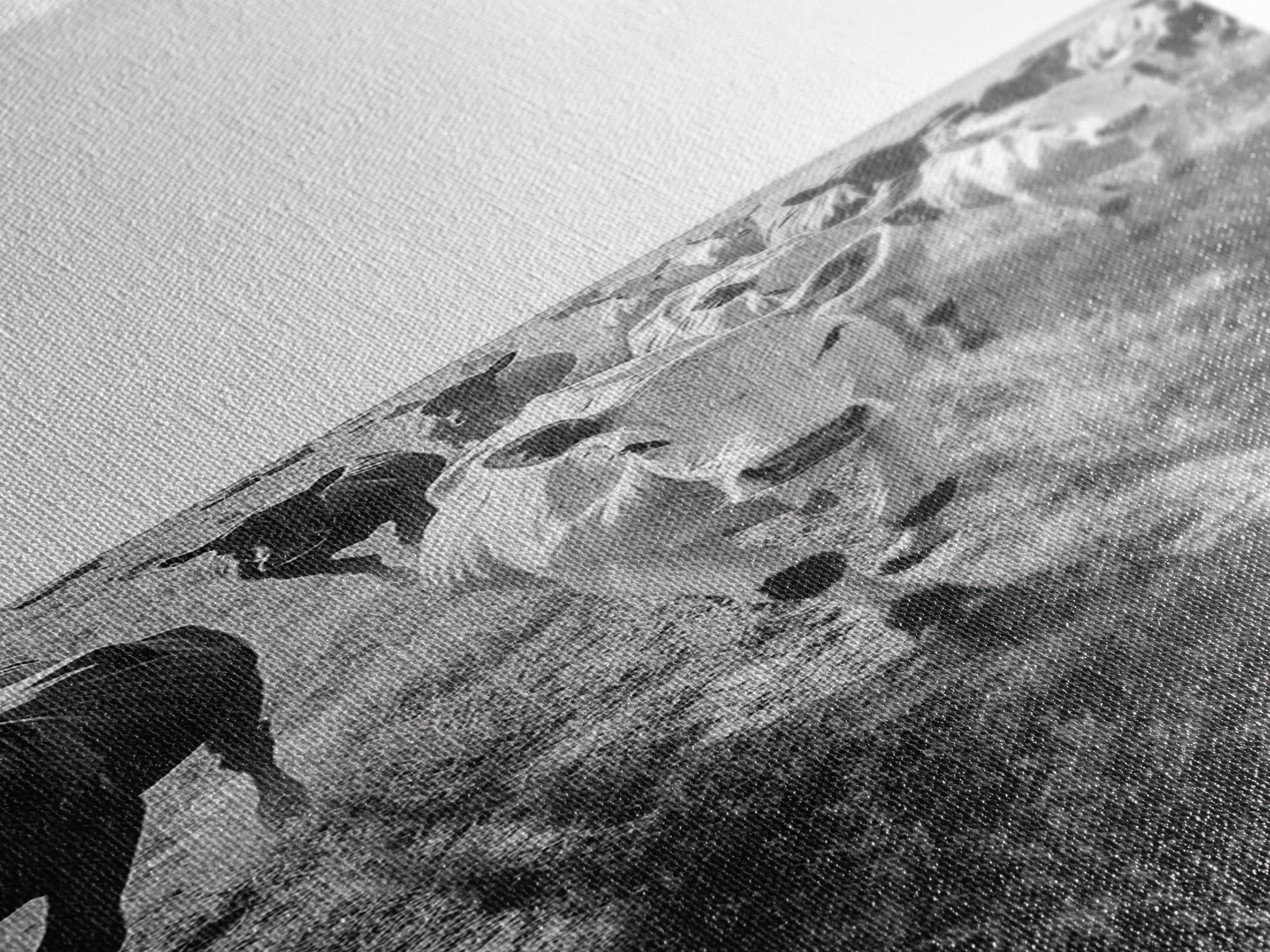 Running Cattle, Framed Canvas Print, rustic western wall art, cowboy décor, farmhouse art, above sofa art, panoramic painting, country home decor