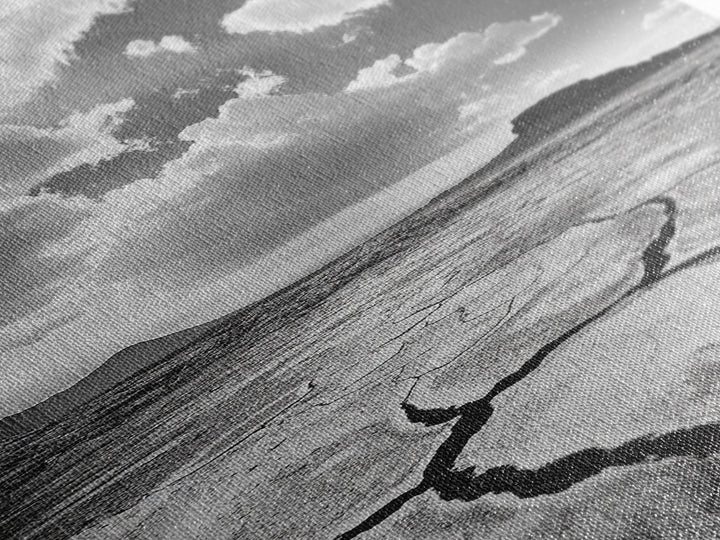 Desert Cracked Earth, Canvas Print, Moody Southwest Wall Art, Joshua Tree Art, Rustic Landscape Art, Extra Wide Art, Above Sofa