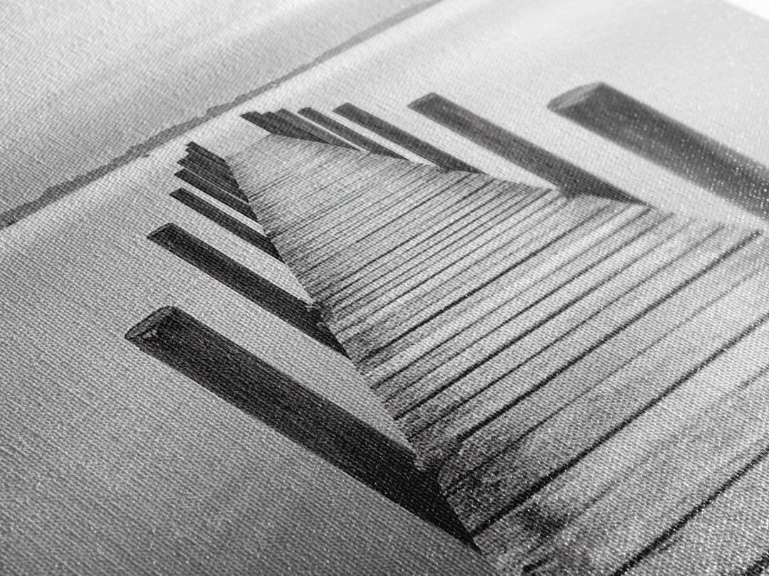 Dock, Nautical Wall Art, Extra Wide Art, Coastal Decor, Moody Art, Minimalist Art, Above Bed Wall Art, Framed Canvas Print