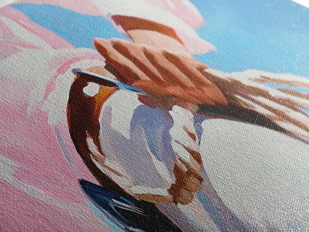 Cowgirl, western lifestyle, rustic wall art, framed canvas print, above couch art, black cowgirl painting, original painting, boho art