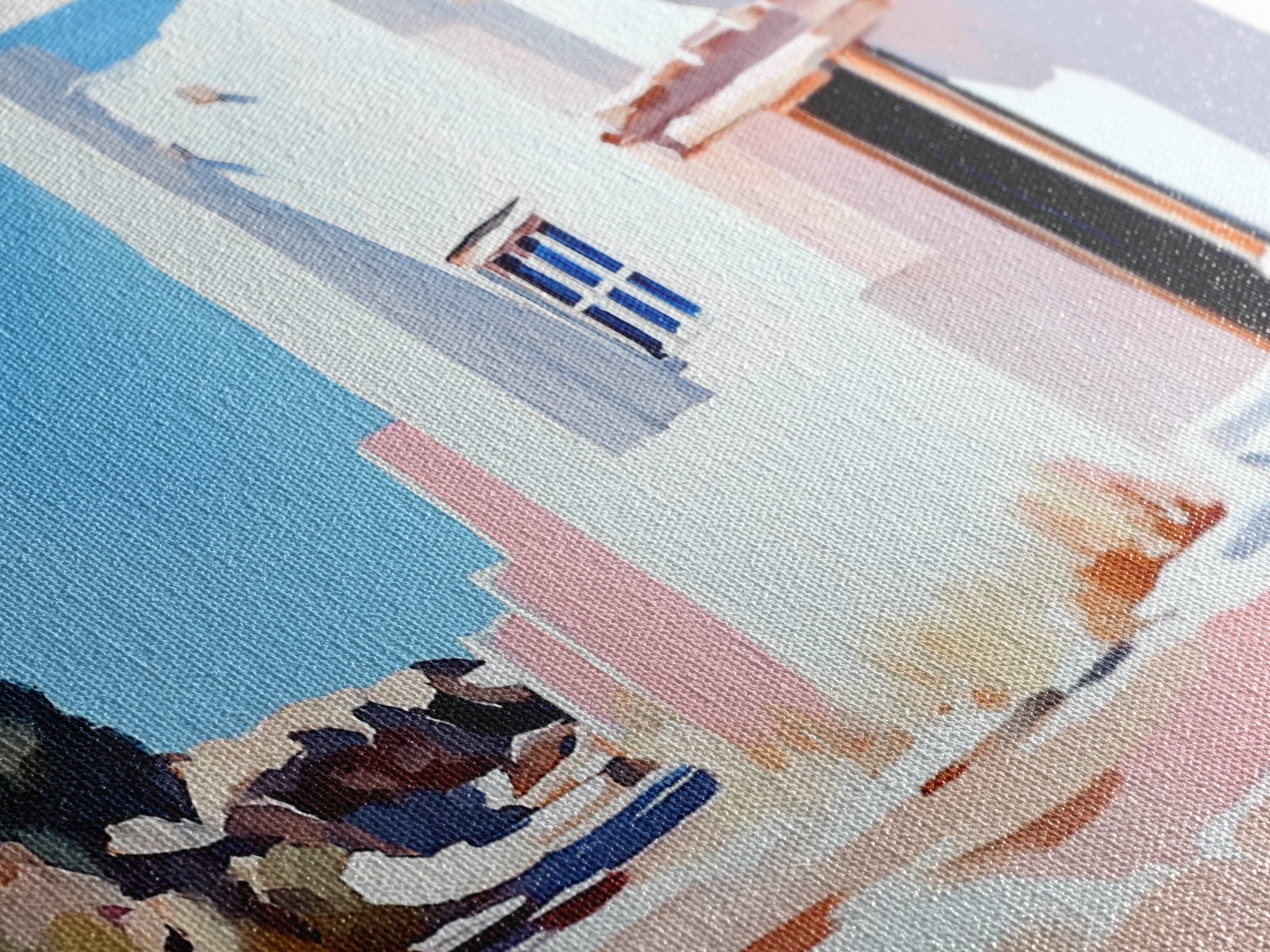 Adobe house, southwest art, rustic decor, framed canvas print, landscape painting, minimalist art, extra wide art, Joshua tree art