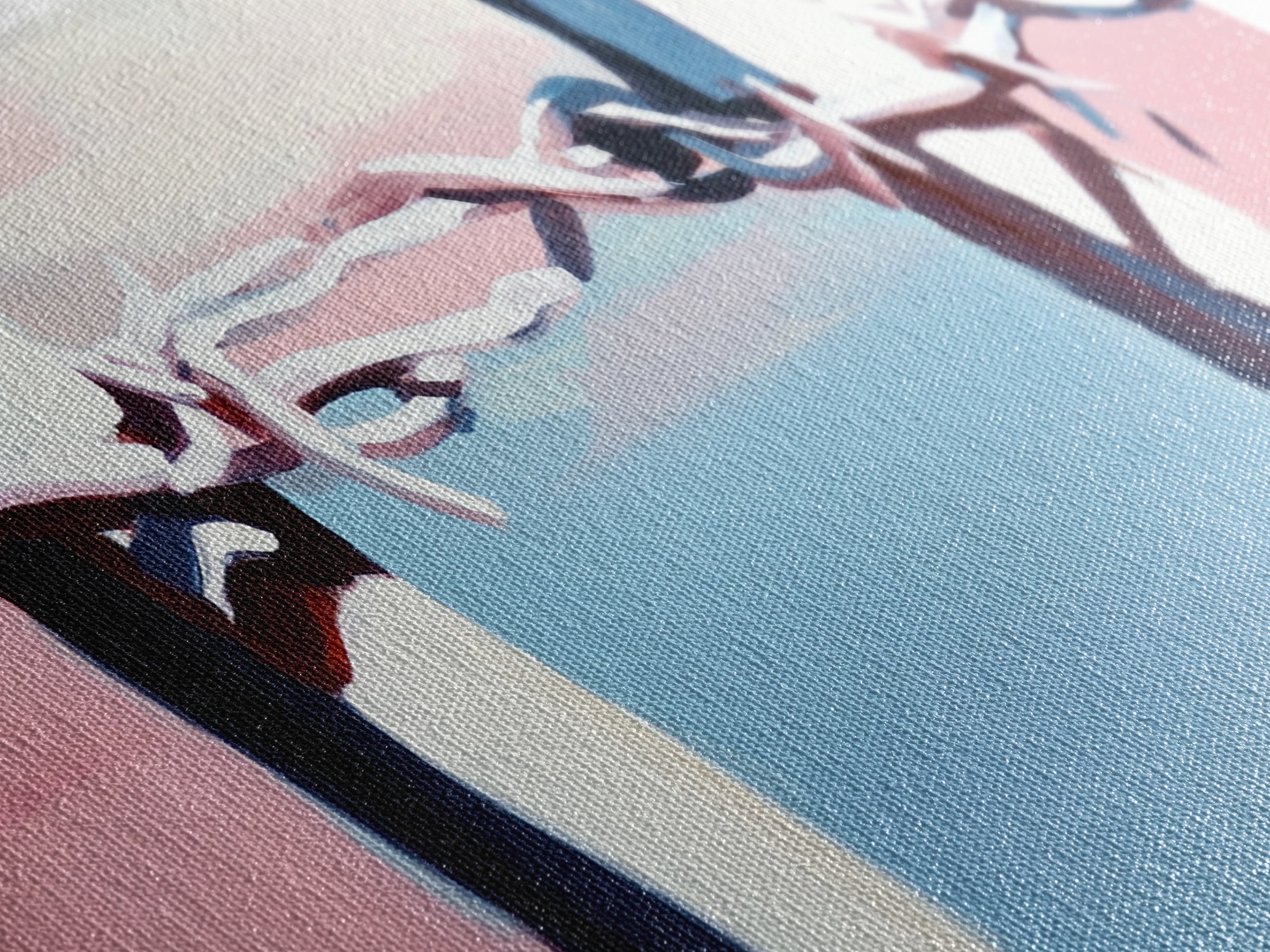 Barbed Wire Fence, rustic decor, pink abstract art, southwest wall art, minimalist art, boho art, framed canvas print