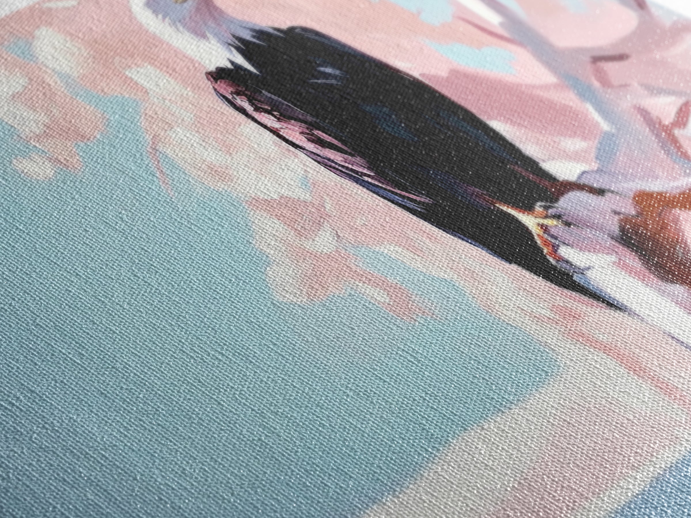 Bald Eagle, bird art, patriotic painting, wildlife painting, cherry blossom painting, vintage Christmas, canvas print