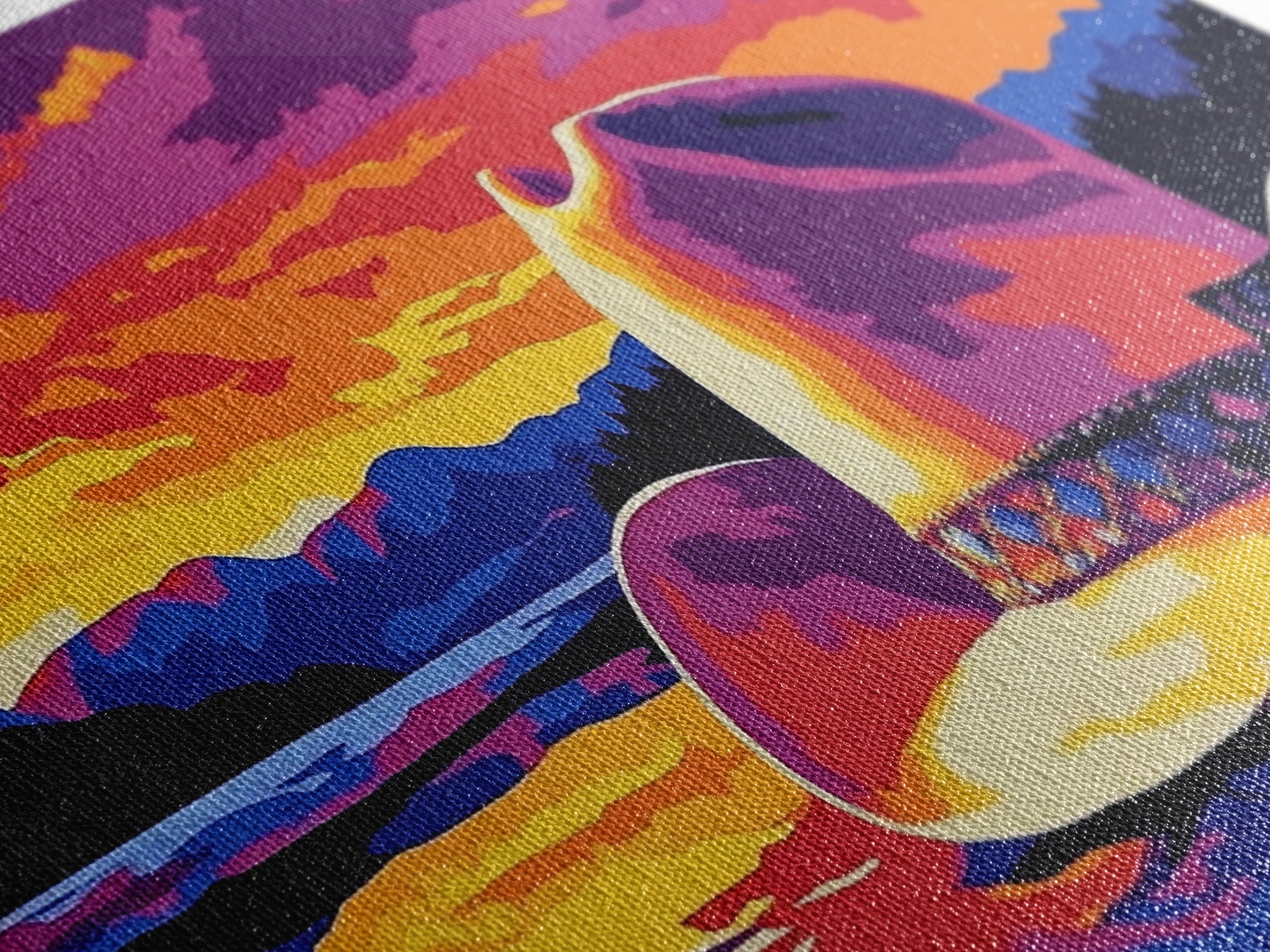 Cowboy Hat, coastal cowgirl wall art, rustic decor, landscape painting, western painting, Canvas Print, farmhouse art, southwest wall art