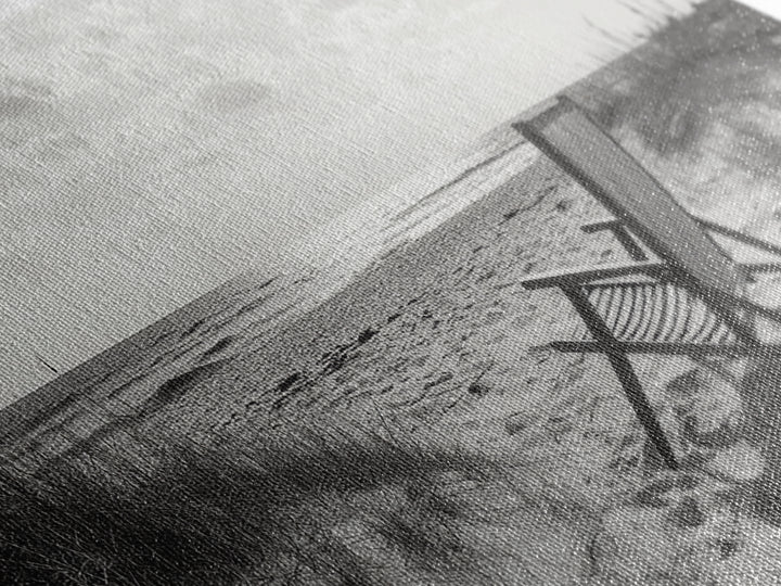 Beach Chair, Coastal Landscape Art, Minimalist Art, Wabi Sabi Art, Ocean View Print, Relaxing Decor, Framed Canvas Print, Nautical Wall Art