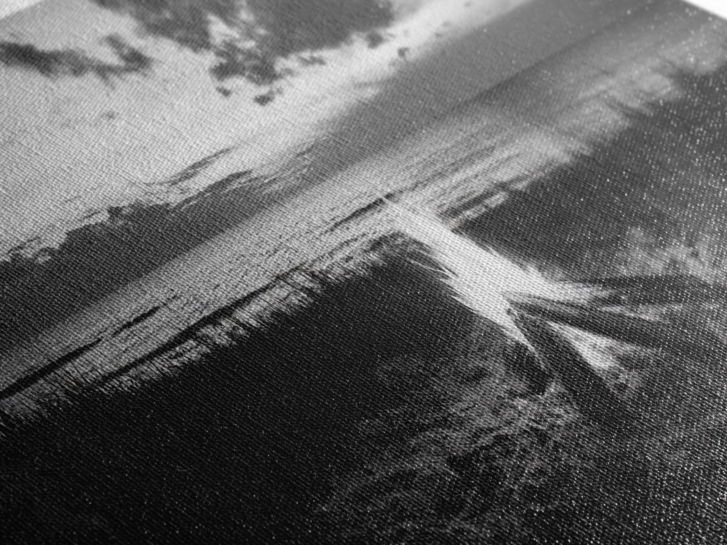 Beach Bonfire, coastal decor, nautical wall art, seascape painting, moody art, rustic wall art, dark romance painting, Canvas Print