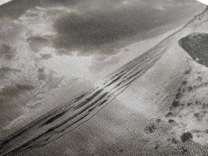 Buffalo, seascape painting, coastal landscape art, rustic decor, farmhouse art, panoramic painting, extra wide art, framed canvas print