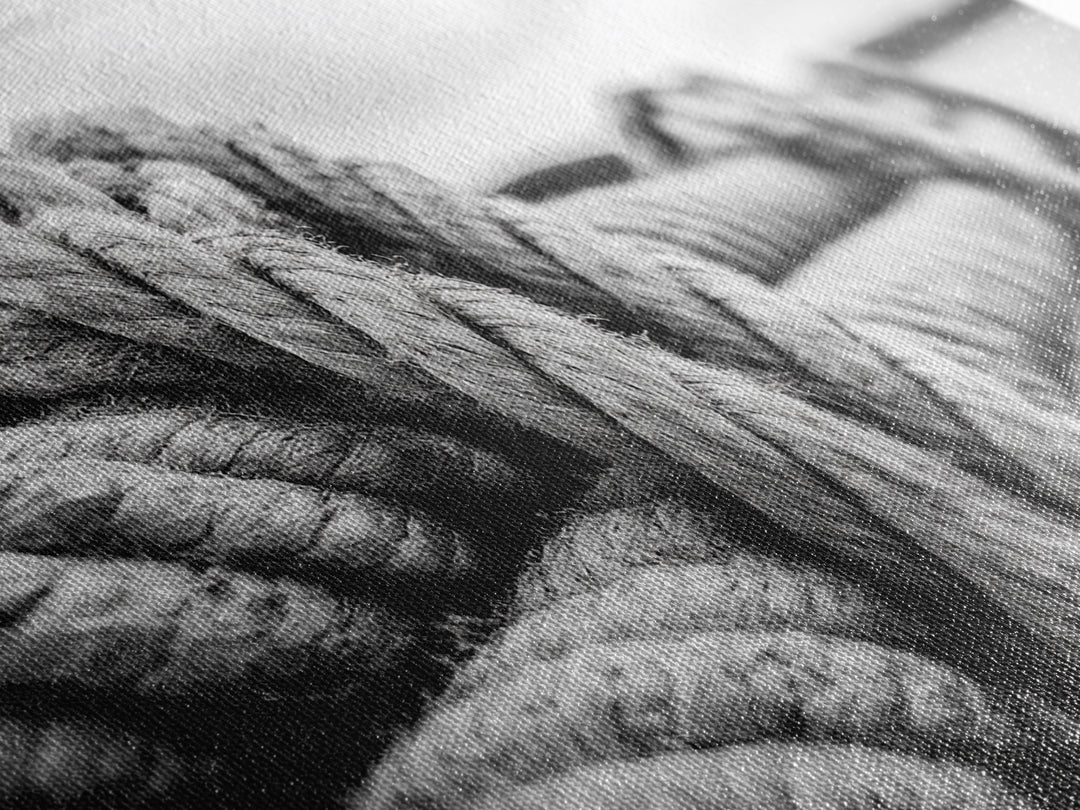 Nautical rope, rustic art, coastal decor, nautical wall art, maritime painting, extra wide art, panoramic painting, framed canvas print