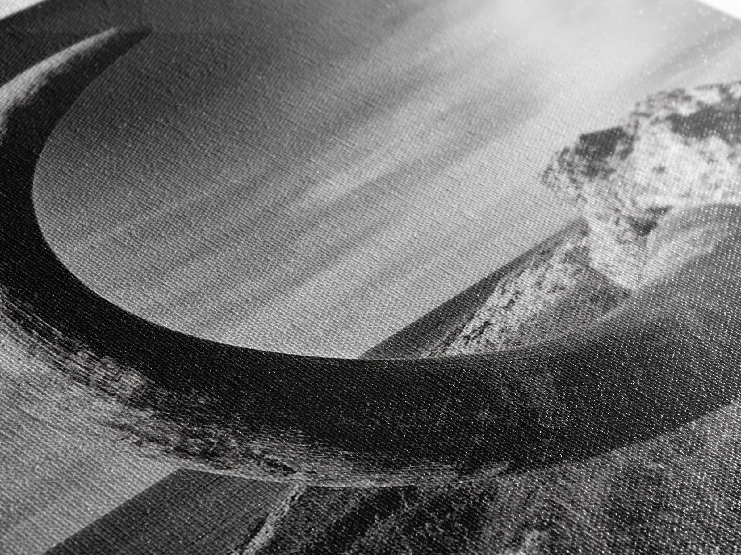 Ancient Horn, ozymandias art, rustic wall art, moody decor, nature landscape art, wabi sabi art, framed canvas print, farmhouse decor