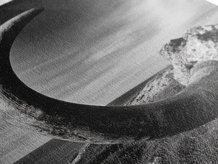 Ancient Horn, ozymandias art, rustic wall art, moody decor, nature landscape art, wabi sabi art, framed canvas print, farmhouse decor