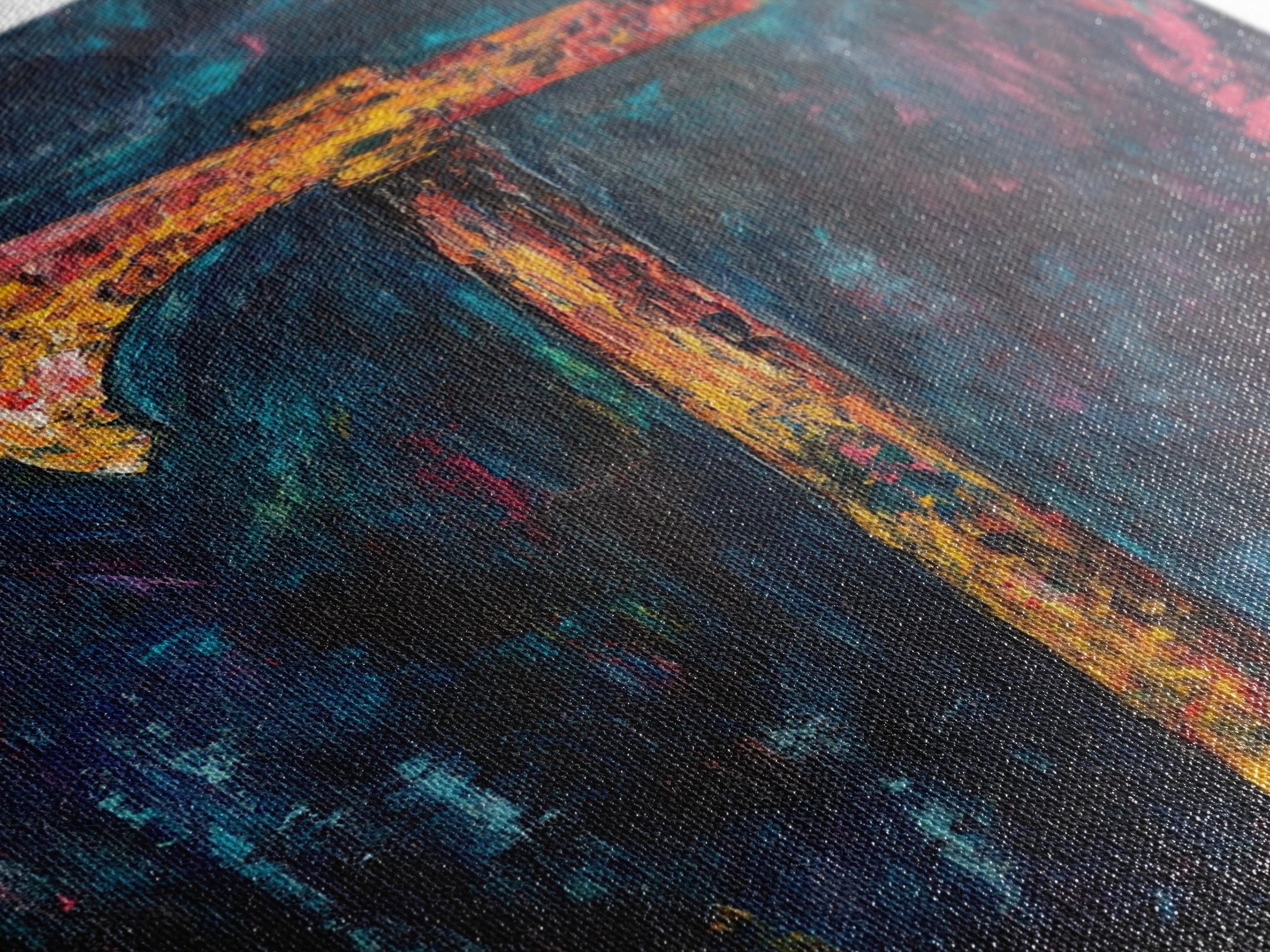 Rustic Axe Painting, dark romance painting, moody art, abstract texture art, framed canvas print, original painting, gift idea, southwest wall art