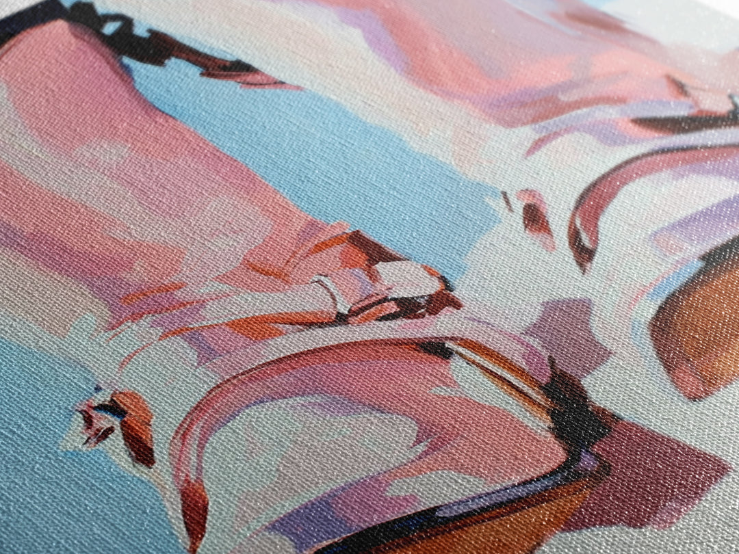 Cowboy Boots Painting, Coastal Cowgirl Wall Art, Western Decor, Farmhouse Art, Framed Canvas Print, Rustic Aesthetic, Bedroom Art, Gift Idea