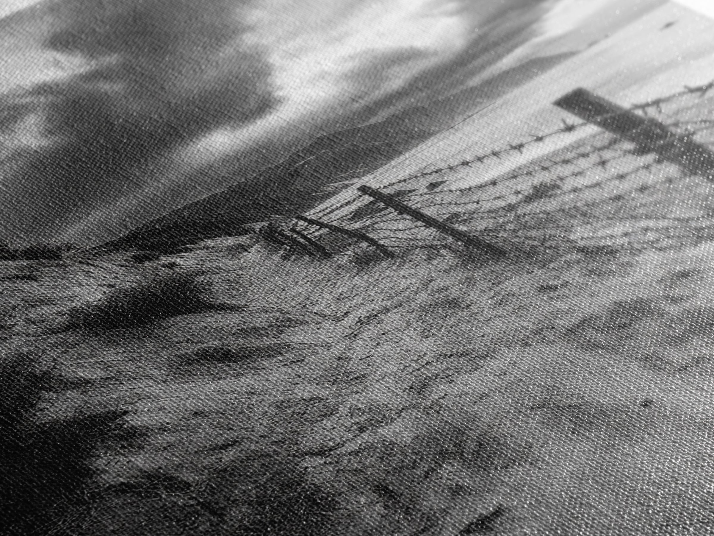 Coastal Path, stormy beach, dramatic sky, coastal wall art, black and white, framed canvas print, moody landscape, nautical decor