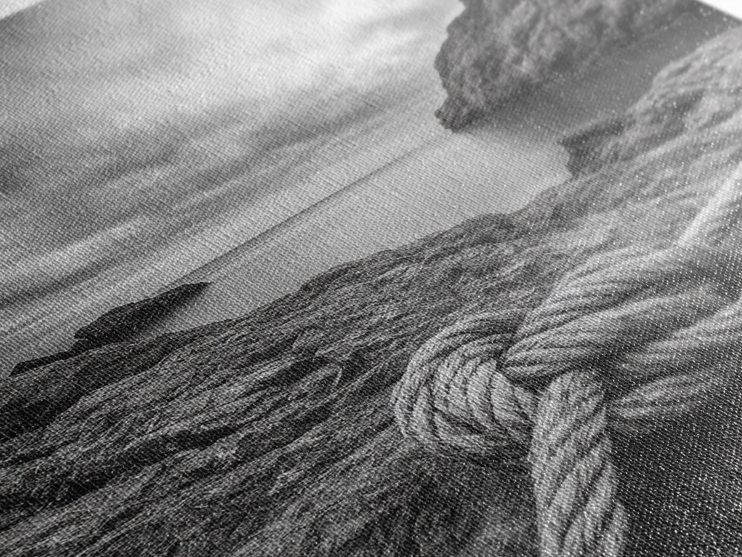 Nautical art, rope knot, coastal decor, moody art, wabi sabi art, rustic photography, living room art, canvas print, panoramic wall art