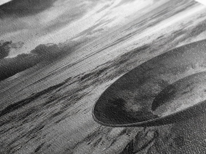 Beach bowl, wabi sabi wall art, coastal decor, moody art, minimalist art, black and white photography, framed canvas print, extra wide art