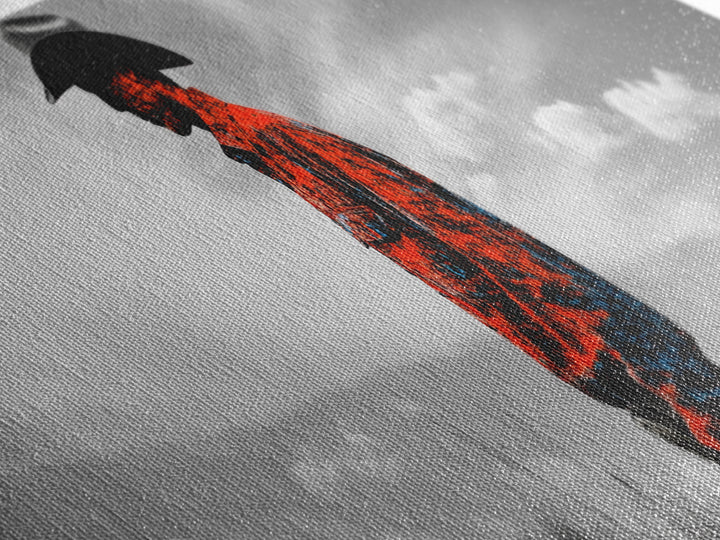 Cowboy Silhouette, Western Wall Art, Ranch Life Art, Moody Art, Southwestern Decor, Extra Wide Art, Rustic Wall Art, Canvas Print