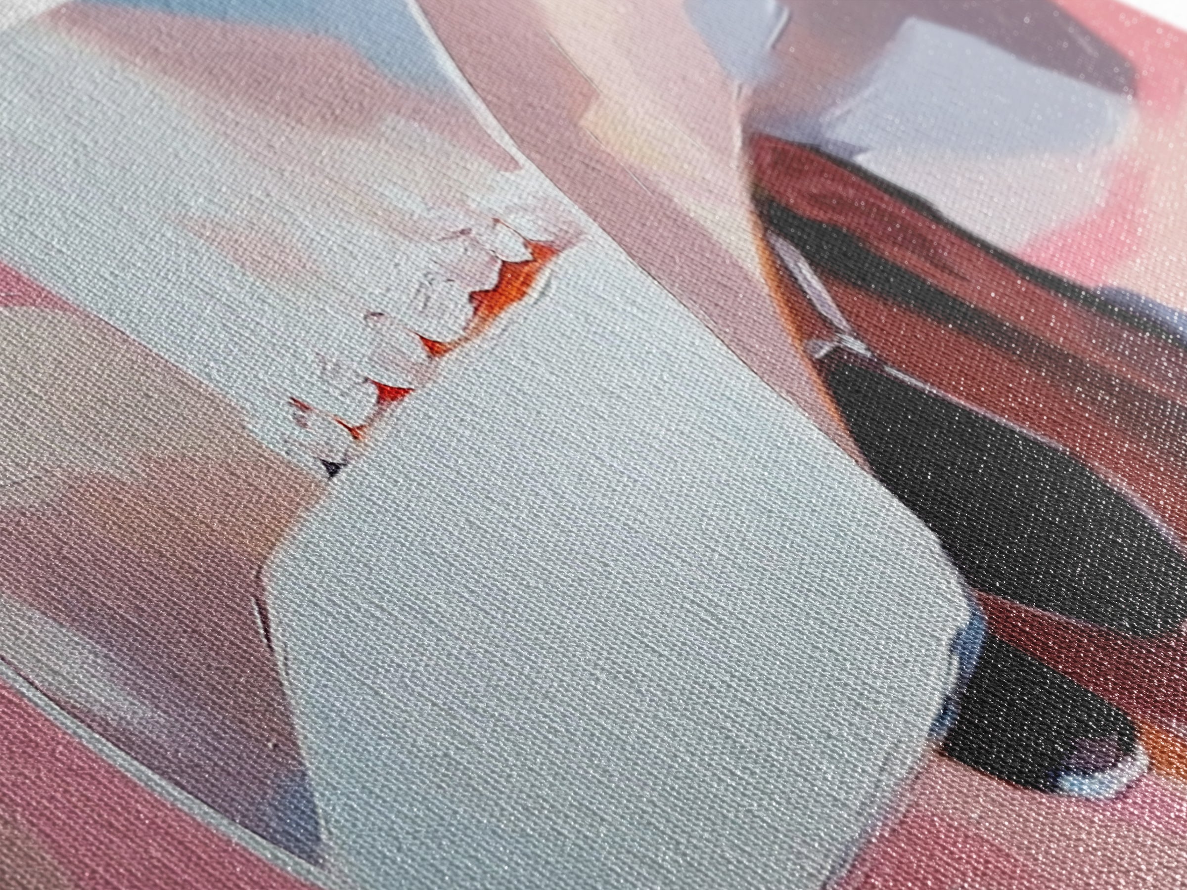 Cowboy Portrait, Pink Abstract Art, Southwest Wall Art, Canvas Print, Light Pink Wall Art, Rustic Decor, Living Room Art