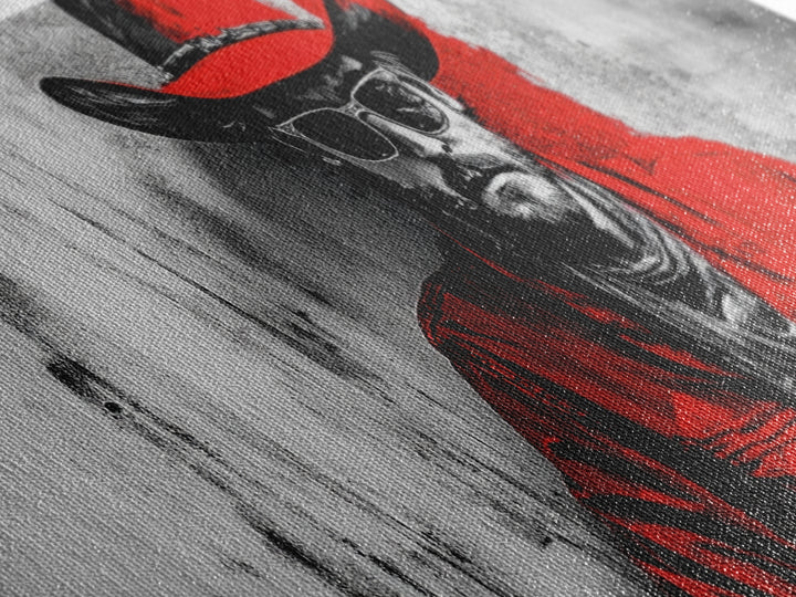 Cowboy Portrait, Rustic Art, Cowboy Painting, Western Wall Art, Extra Wide Art, Framed Canvas Print, Gift Idea, Panoramic Art