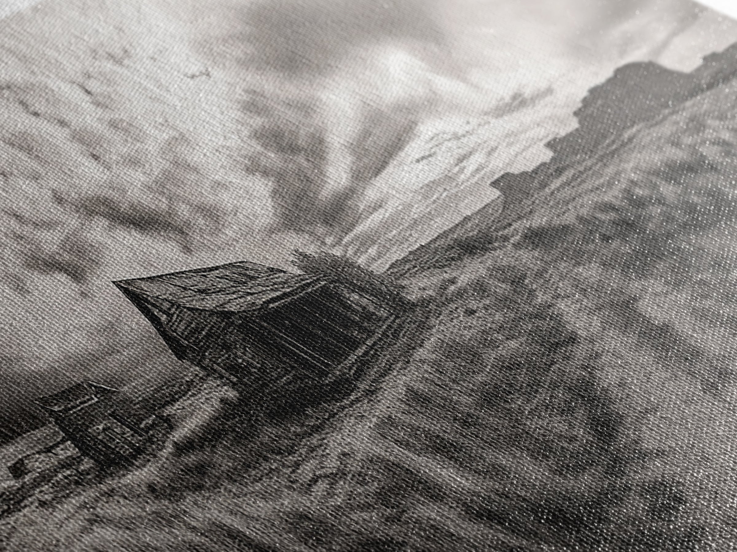 Abandoned cabin, western landscape, rustic wall art, panoramic art, extra wide art, southwest wall art, framed canvas print, farmhouse decor