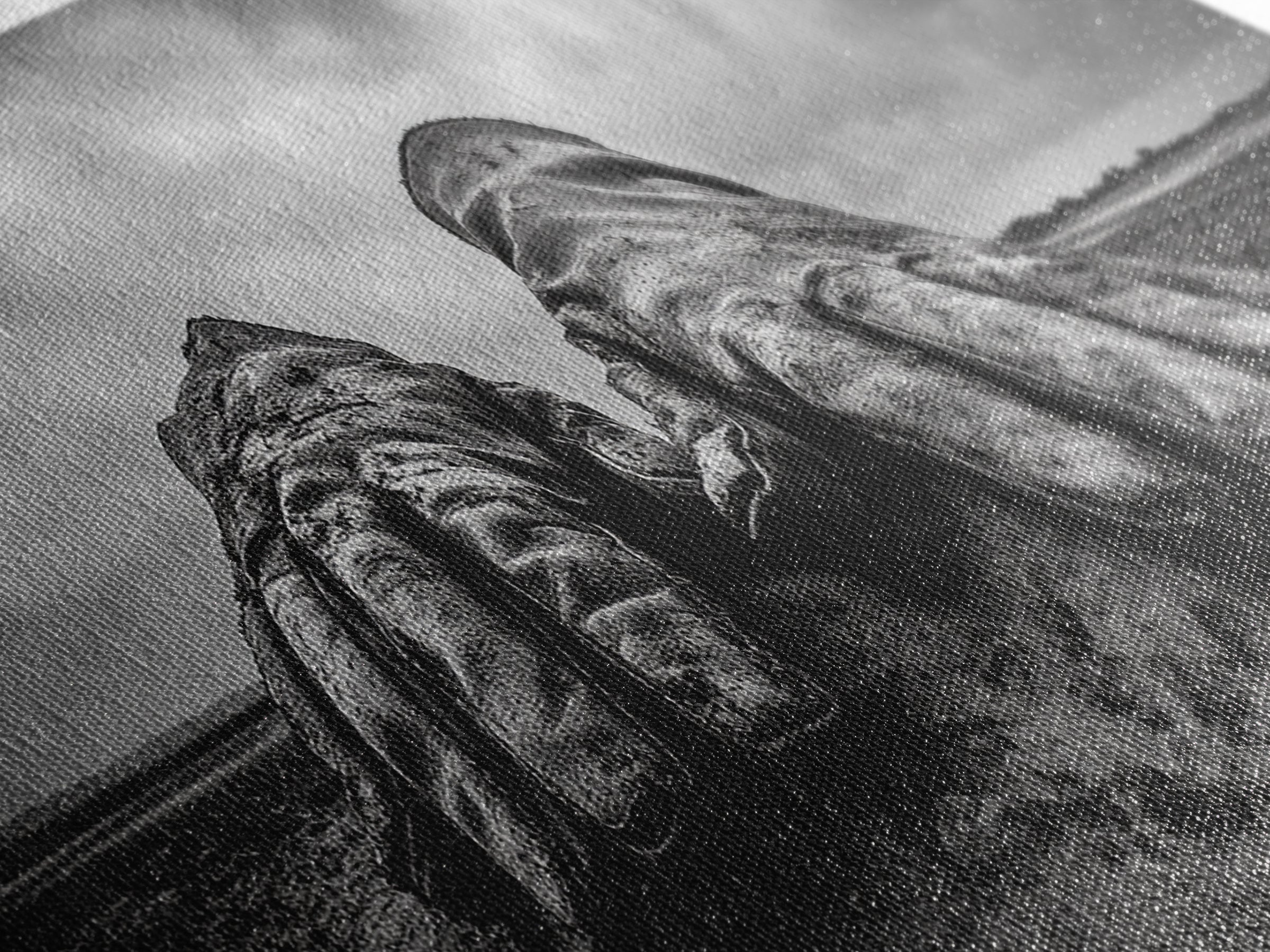 Leather Work Gloves, rustic wall art, moody art, wabi sabi art, extra wide art, panoramic art, farmhouse art, framed canvas print, cowboy art