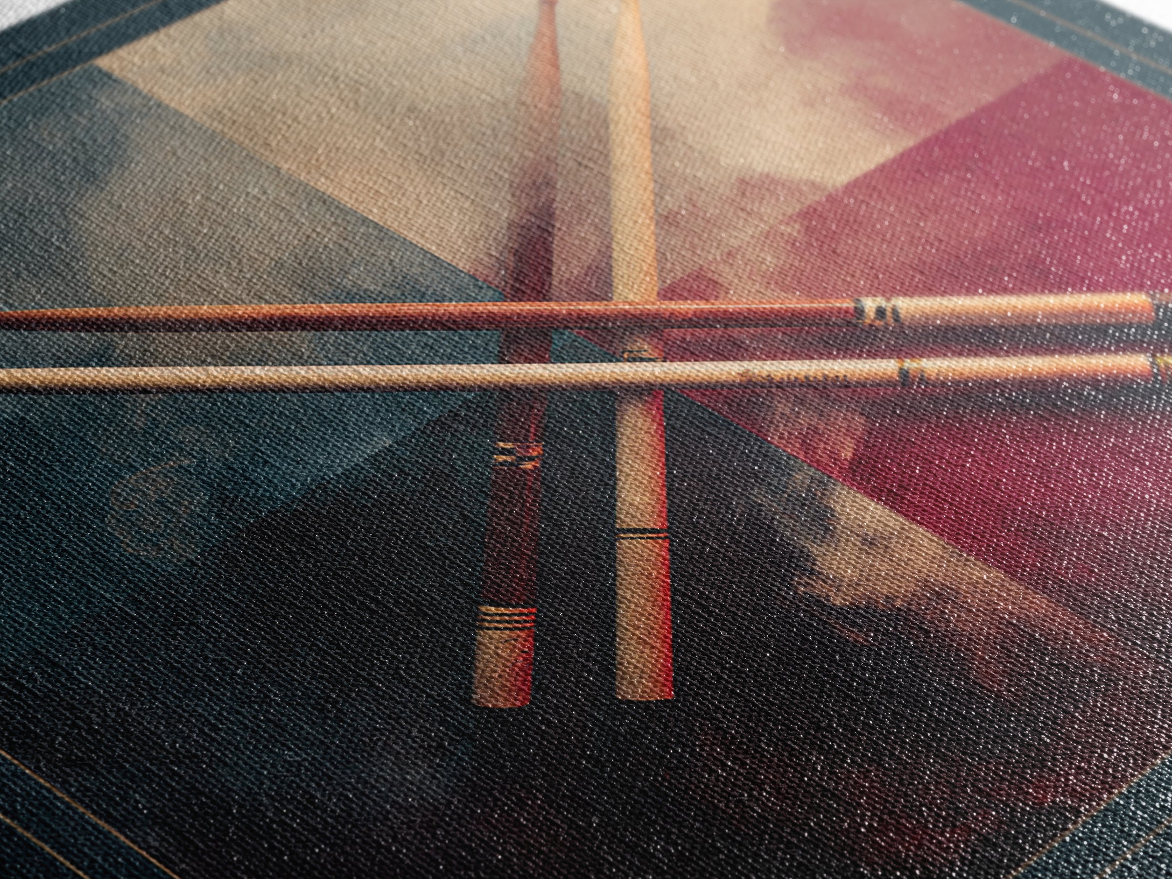 Drumsticks Crossed over Snare Drum Canvas Print, Recording Studio Art, Kids Room Art, Studio Decor, Fine Art, Analog, RSA-1x1-10