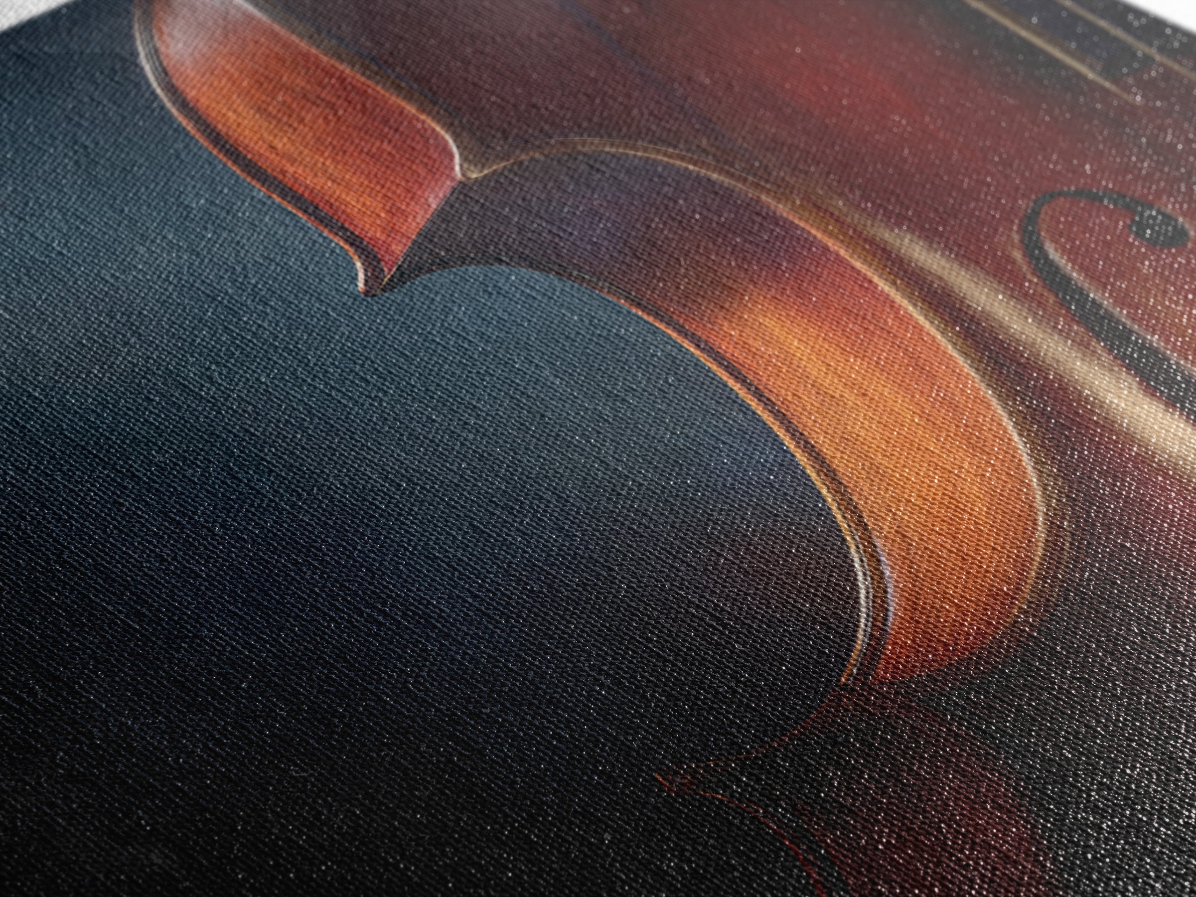 Cello Curve Closeup Framed Canvas Print, Recording Studio Art, Music Wall Art, Studio Decor, Fine Art, Analog, Musician Posters, RSA-1x1-44