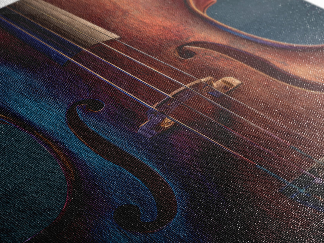 Cello Curve Closeup Framed Canvas Print, Recording Studio Art, Headphones Poster, Studio Decor, Analog, Fine Art Print, RSA-1x1-68