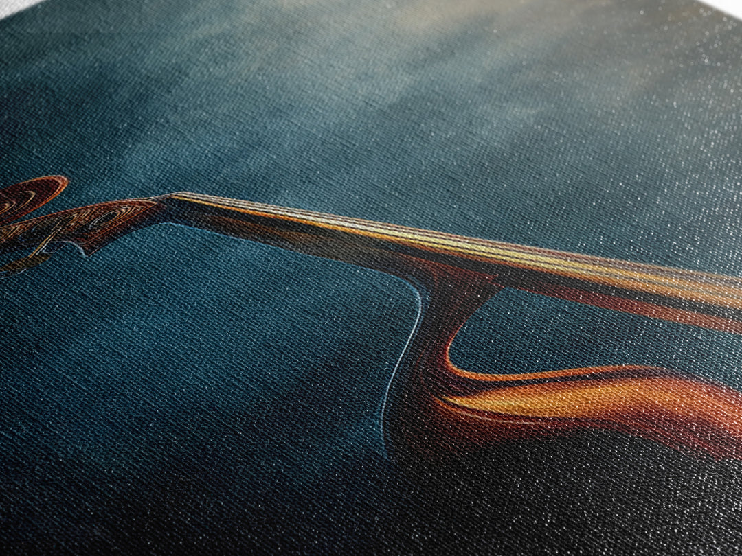Cello Curve Closeup Canvas Print, Recording Studio Art, Contemporary Art, Studio Decor, Fine Art, Analog, Digital Download Art, RSA-1x3-56