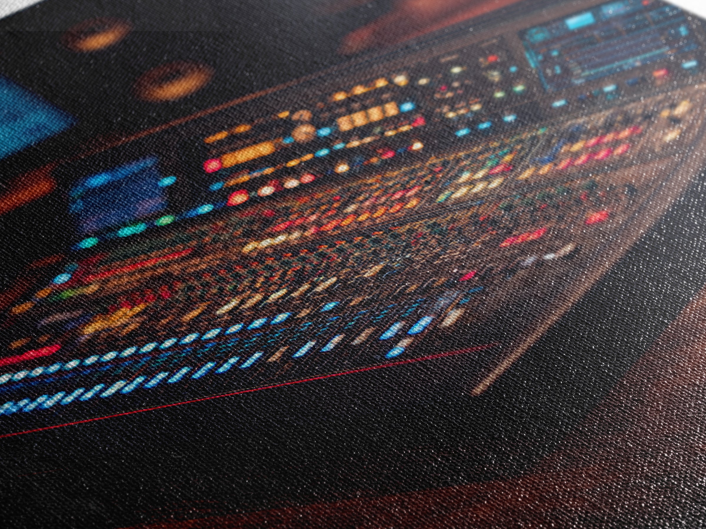 Mixing Console Faders Canvas Print, Recording Studio Art, Wall Art, Studio Decor, Abstract Art, Analog, Music Posters, RSA-2x3-62