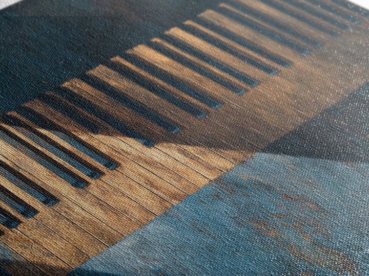 Piano Keys Fading into Shadow Framed Canvas Print, Recording Studio Art, Minimalist Decor, Studio Decor, Fine Art, Analog, RSA-3x1-72