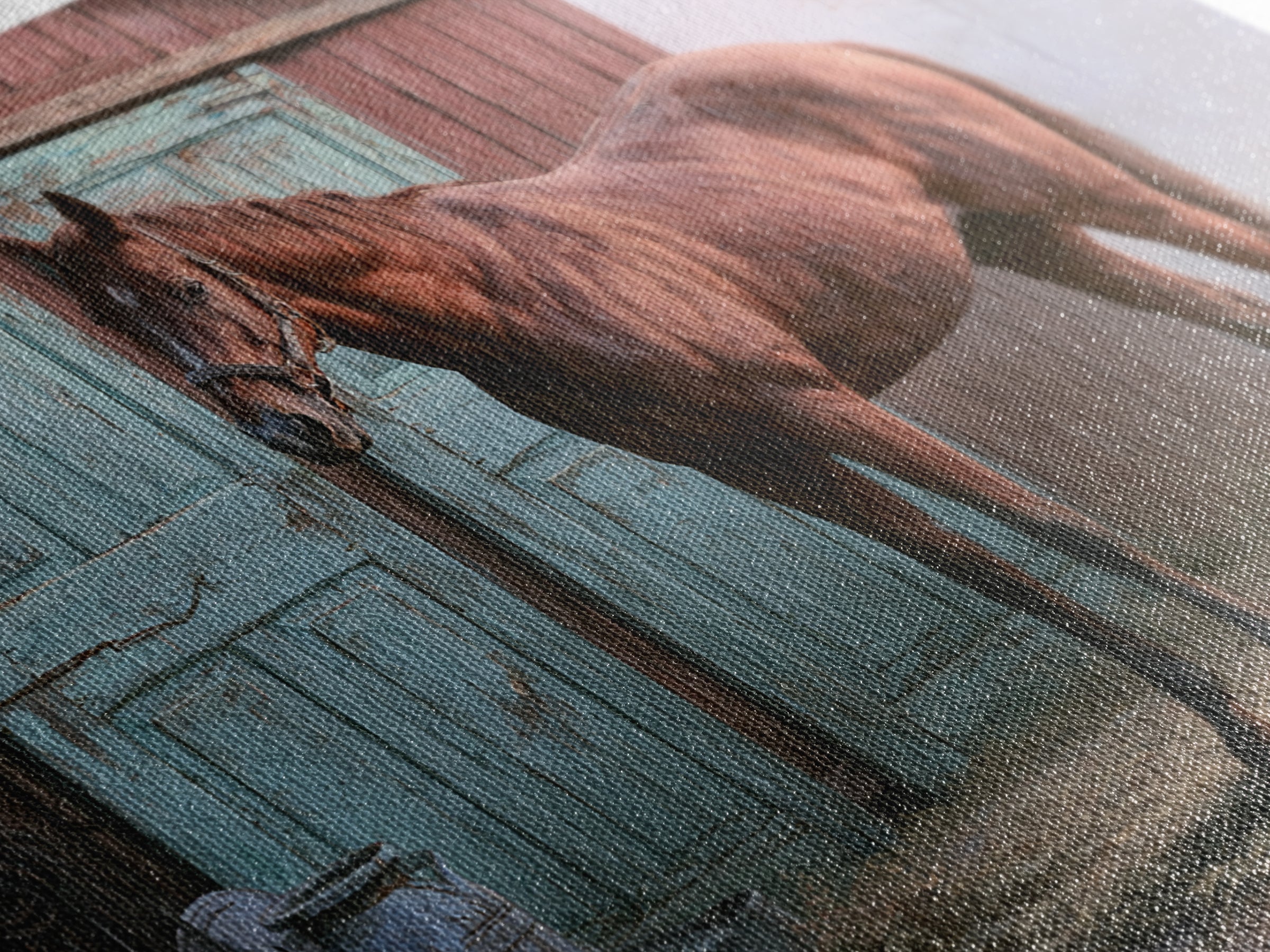 Brown Horse Portrait Canvas Print, Rustic Art, Modern Art, Farmhouse Decor, Fine Art, Rustic, Neutral Decor, Modern Decor, RUS-3x2-57