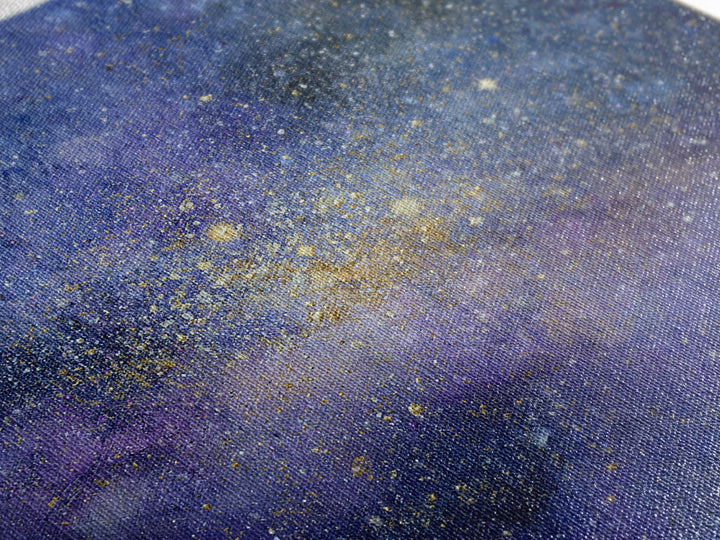 Distant Star Cluster Framed Canvas Print, Space Art, Digital Art, Spa Decor, Serenity, Modern Wall Art, Living Room Wall Art, SAR-1x1-44