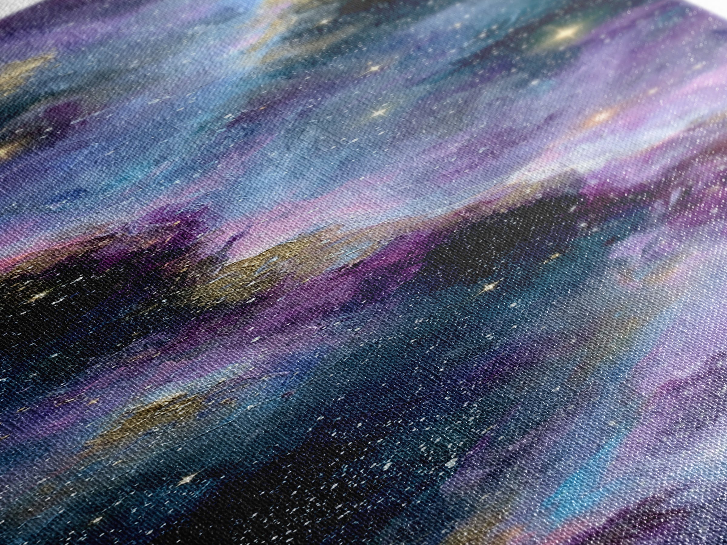 Colorful Nebula Cloud Framed Canvas Print, Space Art, Printable Wall Art, Spa Decor, Fine Art, Serenity, Living Room Wall Art, SAR-1x3-61
