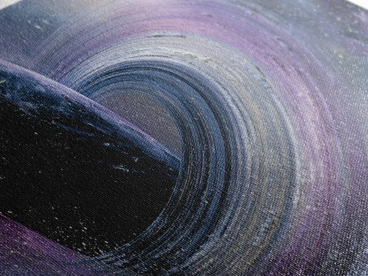 Planetary Rings Made of Ice and Light Framed Canvas Print, Space Art, Digital Art, Spa Decor, Serenity, Modern Wall Art, SAR-3x1-10