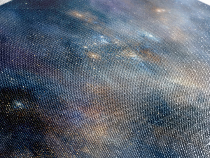 Distant Star Cluster Framed Canvas Print, Space Art, Statement Artwork, Spa Decor, Fine Art, Serenity, Wall Decor, Painting, SAR-3x2-24