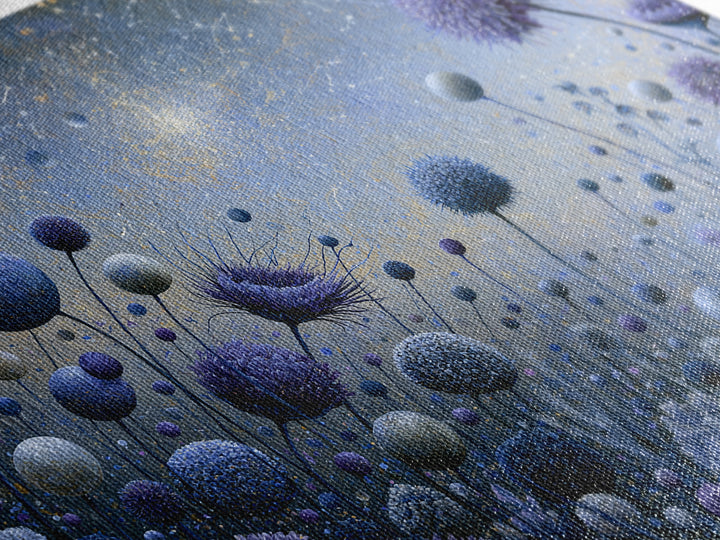 Cosmic Garden with Planets as Flowers Framed Canvas Print, Space Art, Luxury Decor, Spa Decor, Fine Art, Serenity, Room Decor, SAR-3x2-41