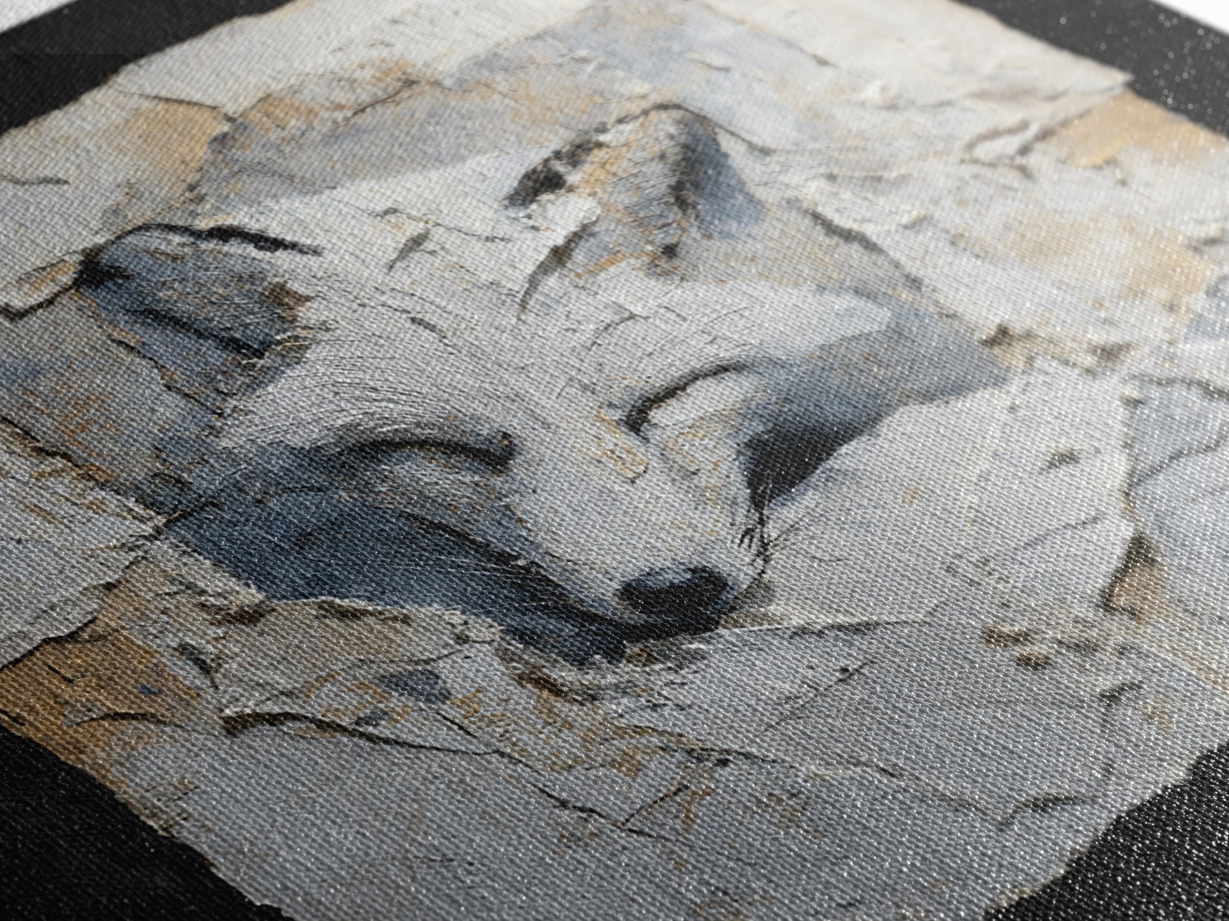 Soft Beige Geometric Abstraction Canvas Print, Scandinavian Art, Wall Hanging, Living Room Decor, Nordic, Living Room Wall Art, SCA-1x1-3