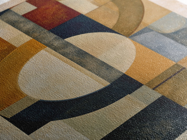 Soft Beige Geometric Abstraction Canvas Print, Scandinavian Art, Christmas Decor, Living Room Decor, Fine Art, Nordic, SCA-2x3-11