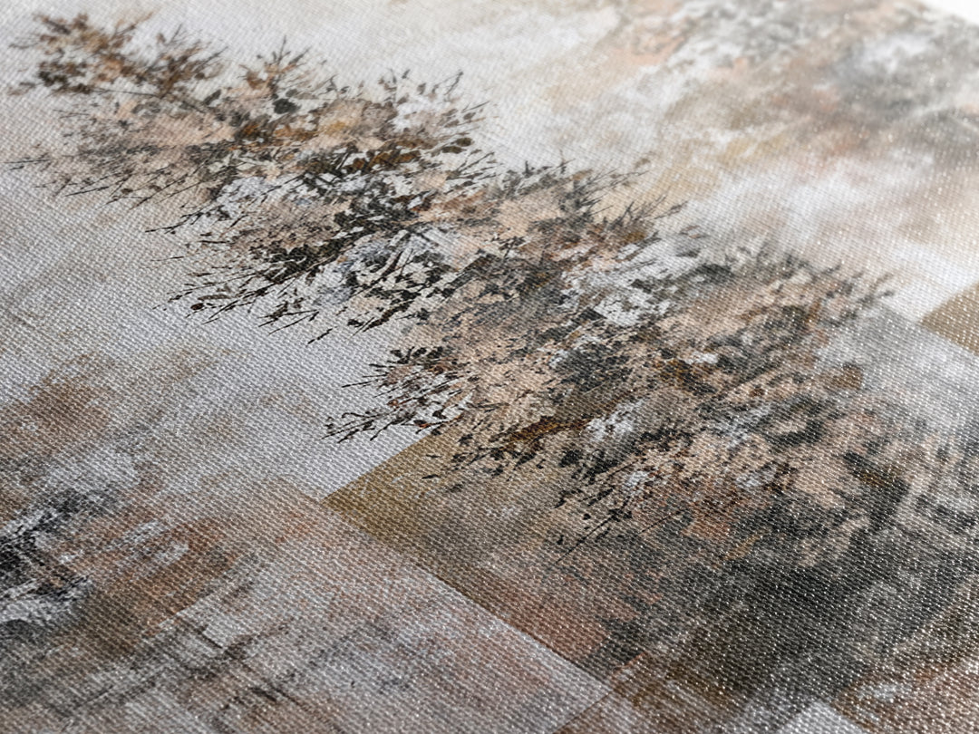 Snowy Nordic Forest Canvas Print, Scandinavian Art, Modern Art, Living Room Decor, Fine Art, Nordic, Contemporary Art, SCA-2x3-57