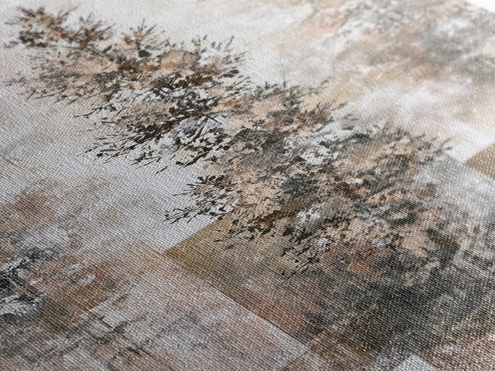 Snowy Nordic Forest Canvas Print, Scandinavian Art, Modern Art, Living Room Decor, Fine Art, Nordic, Contemporary Art, SCA-2x3-57