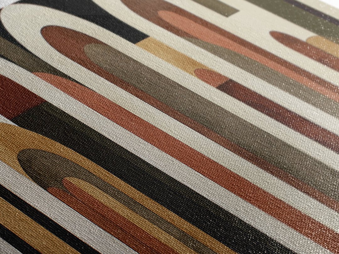 Abstract Arch Shapes Canvas Print, Scandinavian Art, Wall Hanging, Living Room Decor, Fine Art, Nordic, Living Room Wall Art, SCA-3x1-78