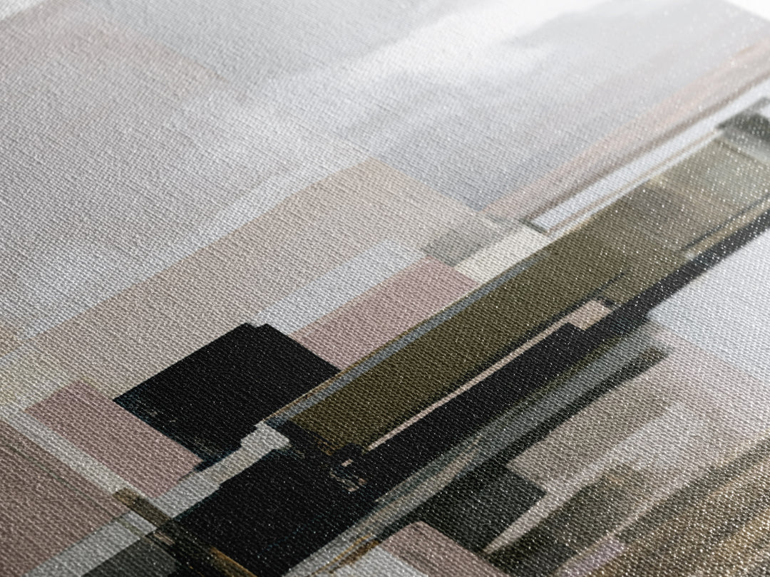 Calm Lake Dock Canvas Print, Scandinavian Art, Original Painting, Living Room Decor, Fine Art, Nordic, Modern Wall Art, SCA-3x2-43