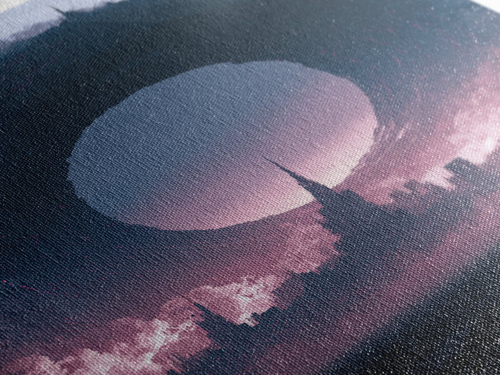 Wormhole Opening over Barren Landscape Canvas Print, Scifi Art, Canvas Print, Living Room Decor, Fine Art, Orbit, Weird Art, SCI-2x3-49