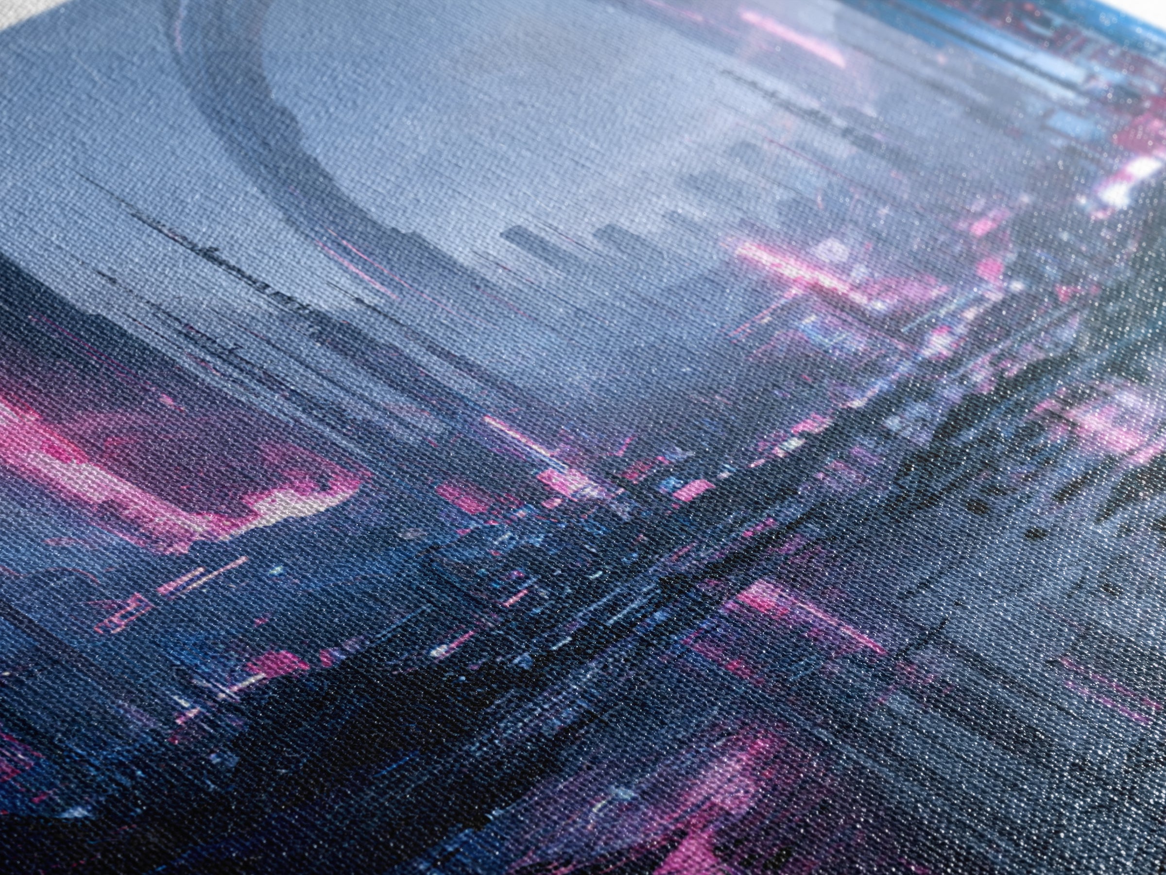 Giant Ring World Seen from a Valley Canvas Print, Scifi Art, Poster, Living Room Decor, Fine Art, Orbit, Retro Wall Art, SCI-3x2-84