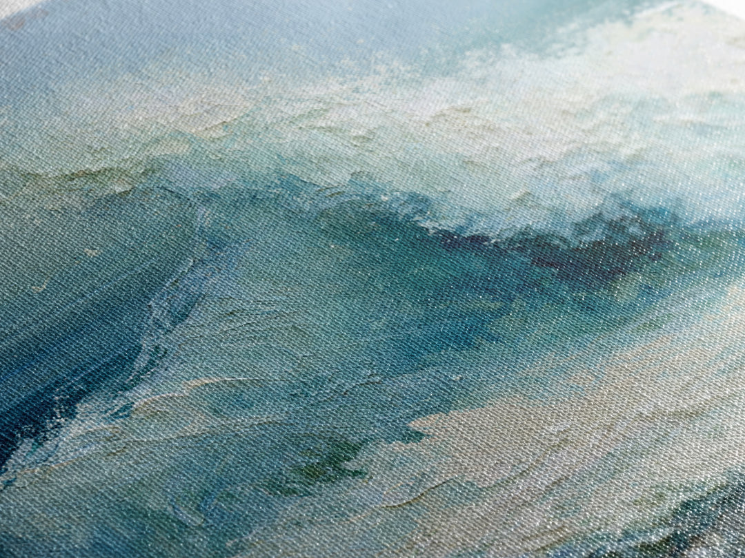Wild Atlantic Wave Framed Canvas Print, Seascape Art, Gallery Decor, Coastal Decor, Fine Art, Seascape, Contemporary Art, SEA-1x1-65
