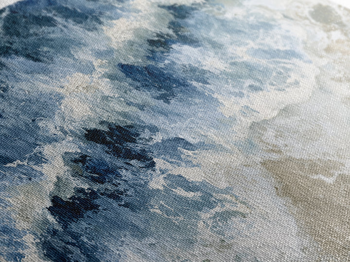 Ocean Foam Patterns from Above Canvas Print, Seascape Art, Contemporary Art, Coastal Decor, Fine Art, Seascape, Canvas Wall Art, SEA-2x1-32